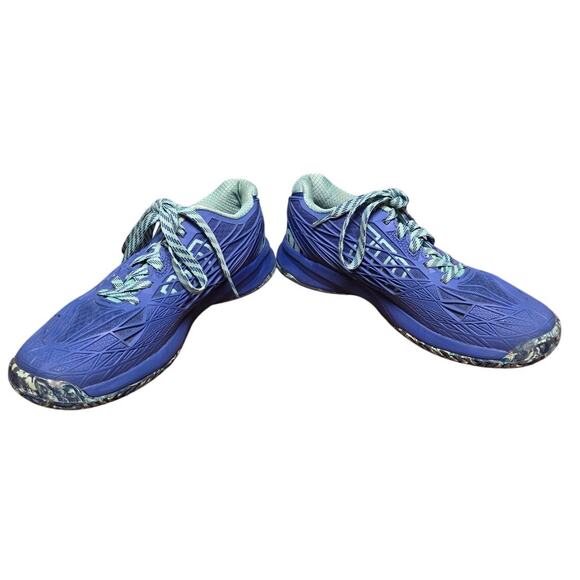 Wilson Womens 8 US Tennis & Racquet Sport Shoes Pickleball Running Blue Marbled - Picture 1 of 6